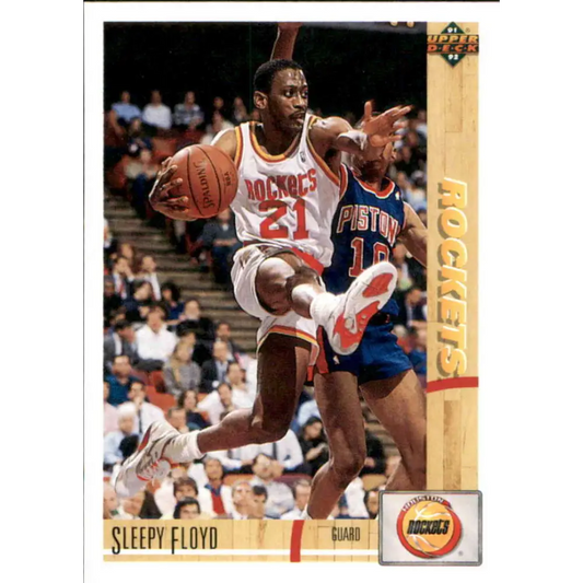 1991-92 Upper Deck #252 Sleepy Floyd NM-MT Houston Rockets Basketball Card Image 1