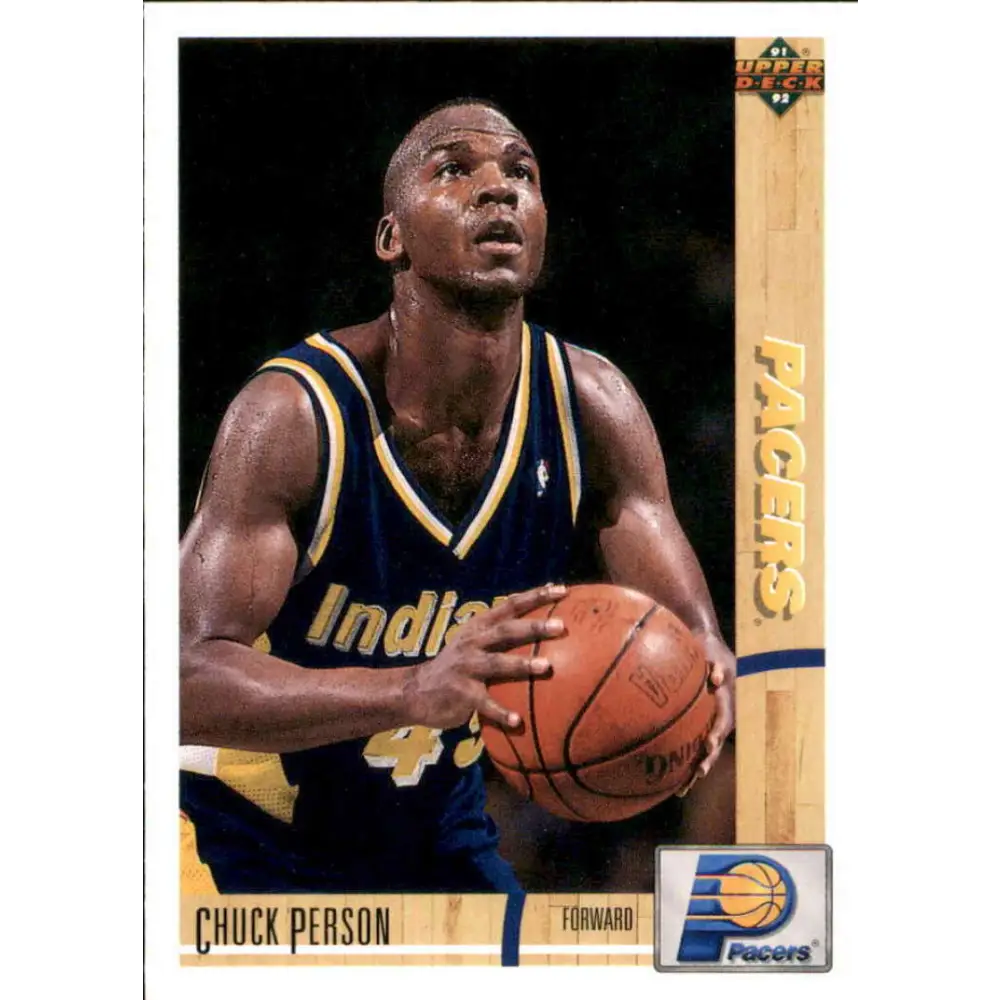 1991-92 Upper Deck #253 Chuck Person NM-MT Indiana Pacers Basketball Card Image 1