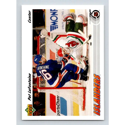 1991-92 Upper Deck #253 Pat LaFontaine NM-MT Hockey Card Image 1