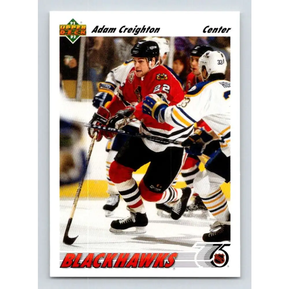 1991-92 Upper Deck #254 Adam Creighton NM-MT Hockey Card Image 1