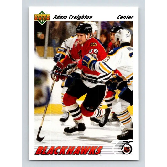 1991-92 Upper Deck #254 Adam Creighton NM-MT Hockey Card Image 1
