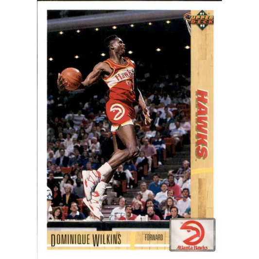 1991-92 Upper Deck #255 Dominique Wilkins NM-MT Atlanta Hawks Basketball Card Image 1