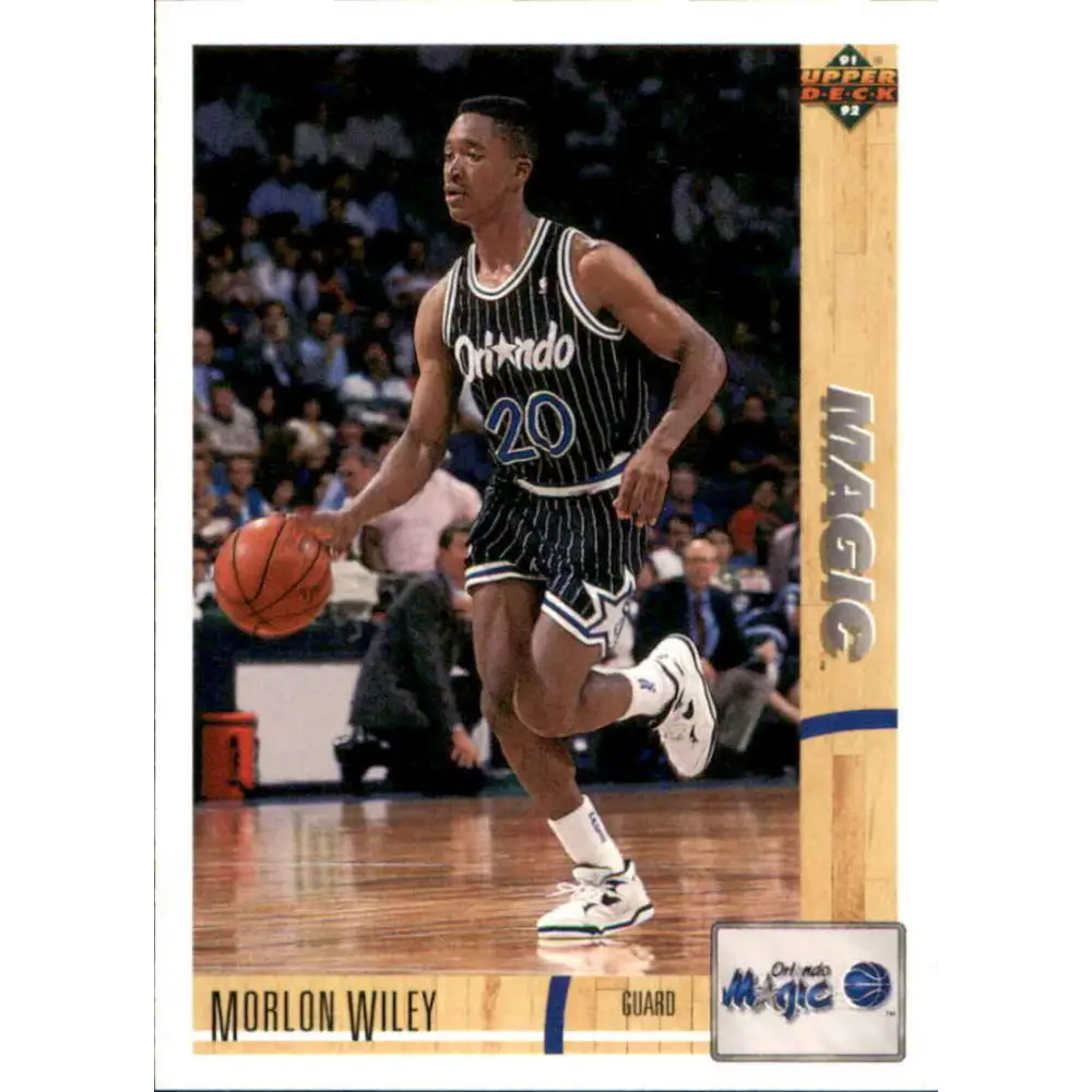 1991-92 Upper Deck #26 Morlon Wiley NM-MT Orlando Magic Basketball Card Image 1