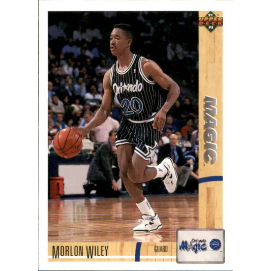 1991-92 Upper Deck #26 Morlon Wiley NM-MT Orlando Magic Basketball Card Image 1