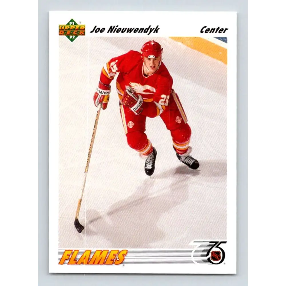1991-92 Upper Deck #263 Joe Nieuwendyk NM-MT Calgary Flames Hockey Card Image 1