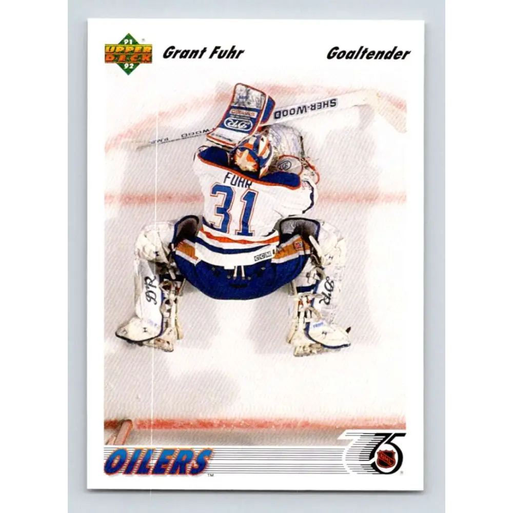 1991-92 Upper Deck #264 Grant Fuhr NM-MT Hockey Card Image 1