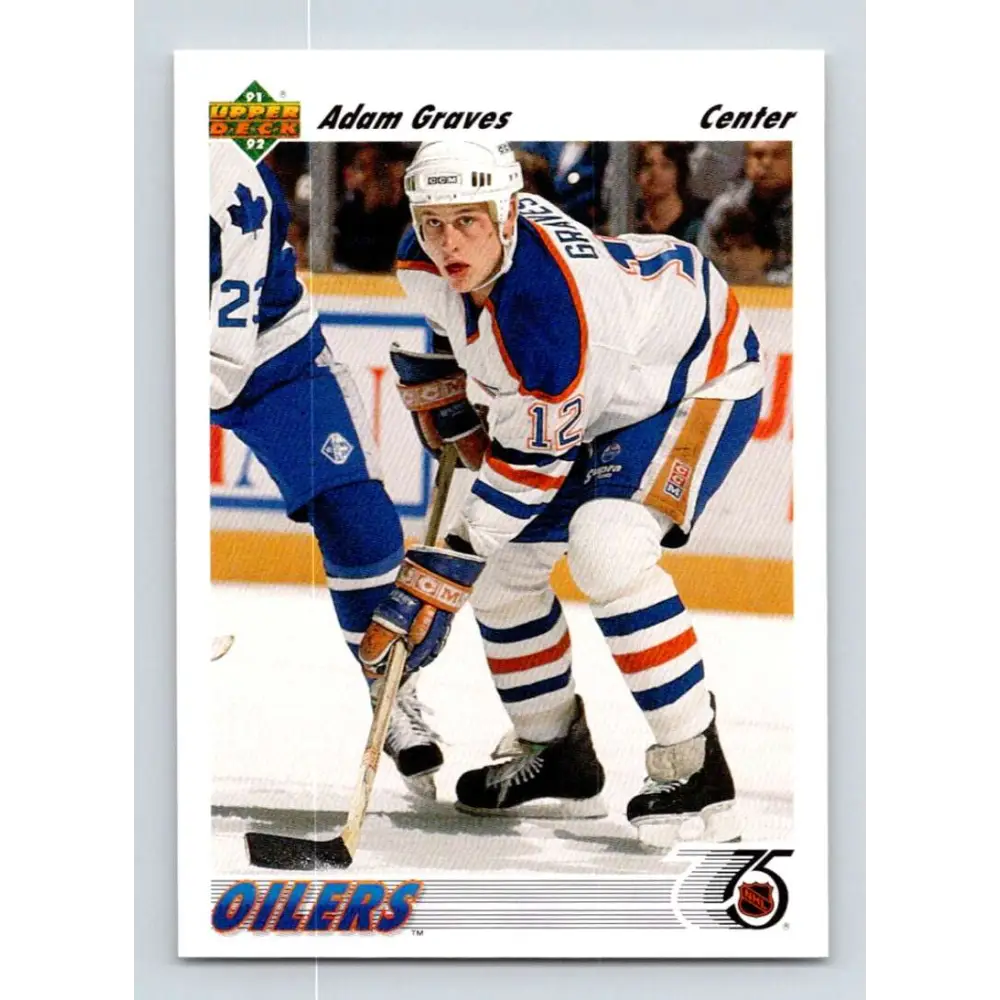1991-92 Upper Deck #268 Adam Graves NM-MT Hockey Card Image 1