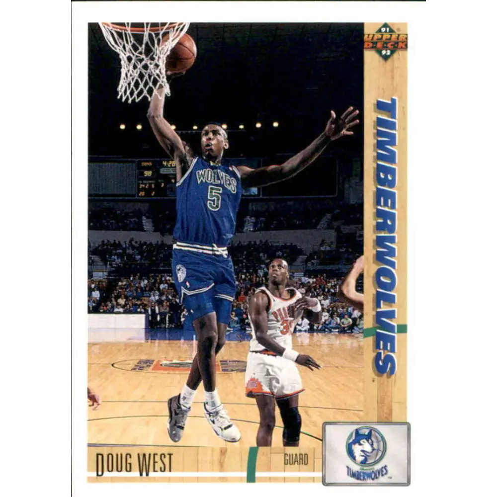 1991-92 Upper Deck #269 Doug West NM-MT Minnesota Timberwolves Basketball Card Image 1