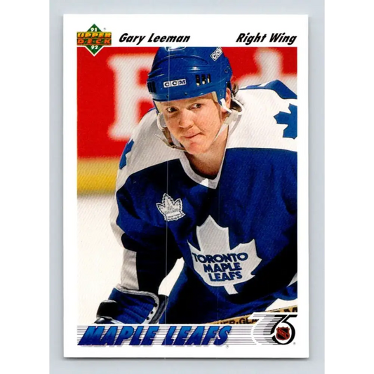 1991-92 Upper Deck #272 Gary Leeman NM-MT Hockey Card Image 1