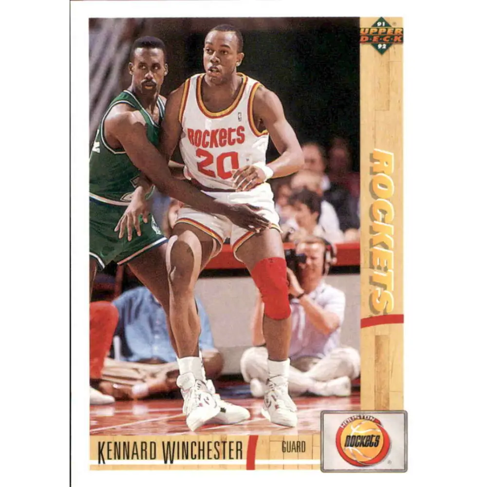 1991-92 Upper Deck #273 Kennard Winchester NM-MT RC Rookie Houston Rockets Basketball Card Image 1