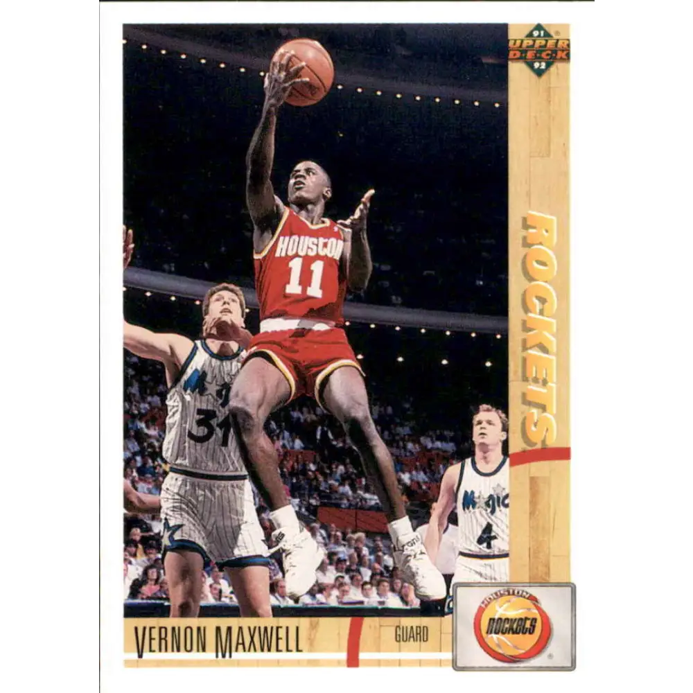 1991-92 Upper Deck #275 Vernon Maxwell NM-MT Houston Rockets Basketball Card Image 1
