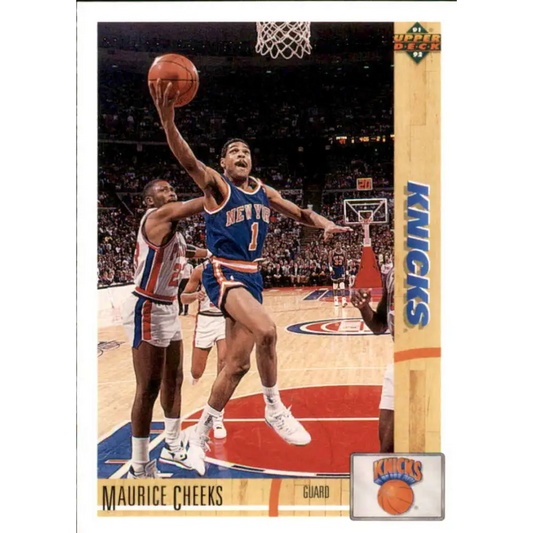 1991-92 Upper Deck #281 Maurice Cheeks NM-MT New York Knicks Basketball Card Image 1