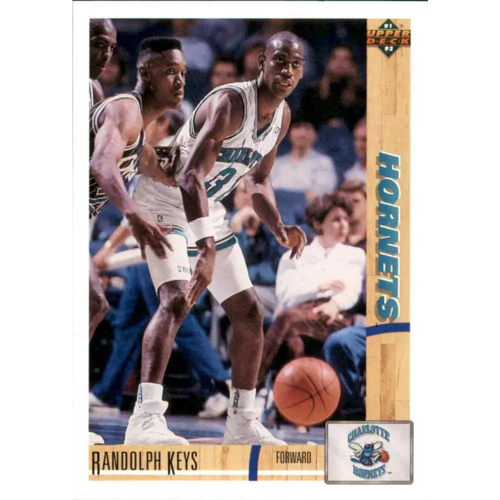 1991-92 Upper Deck #285 Randolph Keys NM-MT Charlotte Hornets Basketball Card Image 1