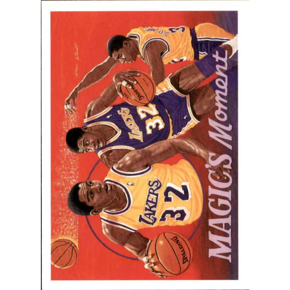 1991-92 Upper Deck #29 Magic Johnson NM-MT SP Los Angeles Lakers Basketball Card Image 1