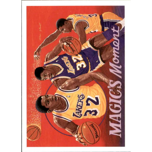 1991-92 Upper Deck #29 Magic Johnson NM-MT SP Los Angeles Lakers Basketball Card Image 1
