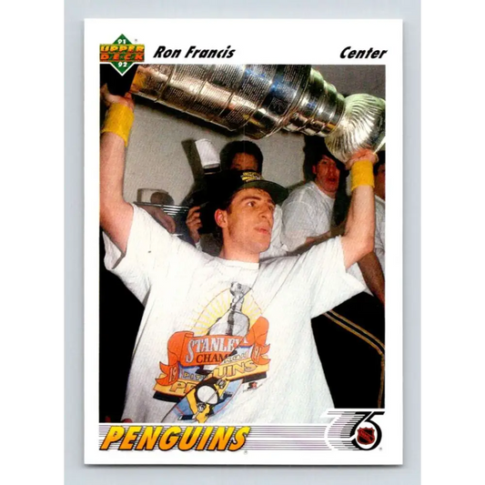 1991-92 Upper Deck #299 Ron Francis NM-MT Hockey Card Image 1