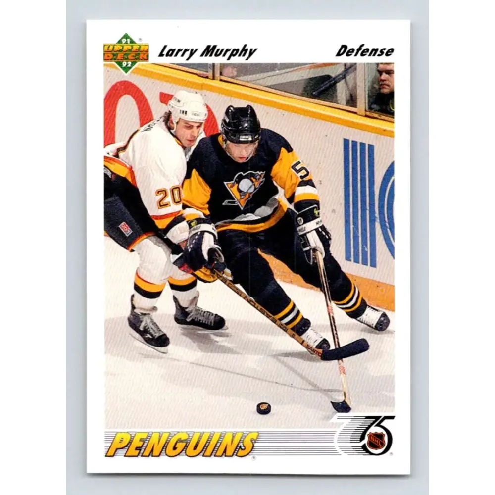 1991-92 Upper Deck #302 Larry Murphy NM-MT Pittsburgh Penguins Hockey Card Image 1