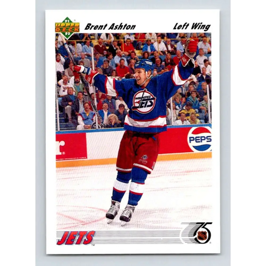 1991-92 Upper Deck #303 Brent Ashton NM-MT Hockey Card Image 1