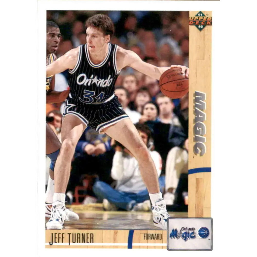 1991-92 Upper Deck #304 Jeff Turner NM-MT Orlando Magic Basketball Card Image 1