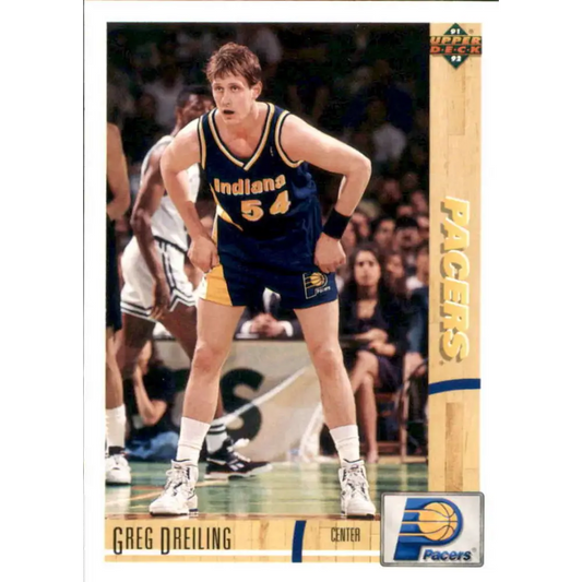 1991-92 Upper Deck #306 Greg Dreiling NM-MT Indiana Pacers Basketball Card Image 1