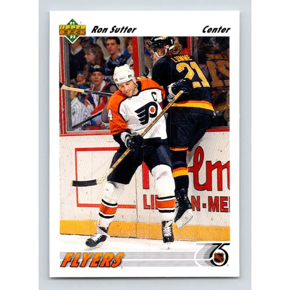 1991-92 Upper Deck #309 Ron Sutter NM-MT Hockey Card Image 1