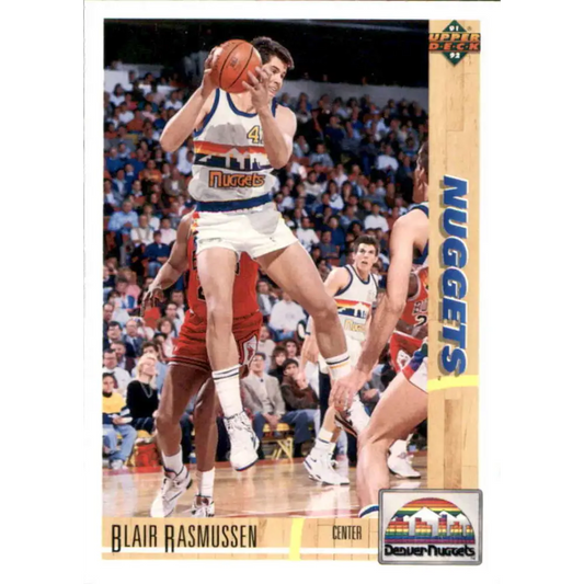 1991-92 Upper Deck #312 Blair Rasmussen NM-MT Denver Nuggets Basketball Card Image 1