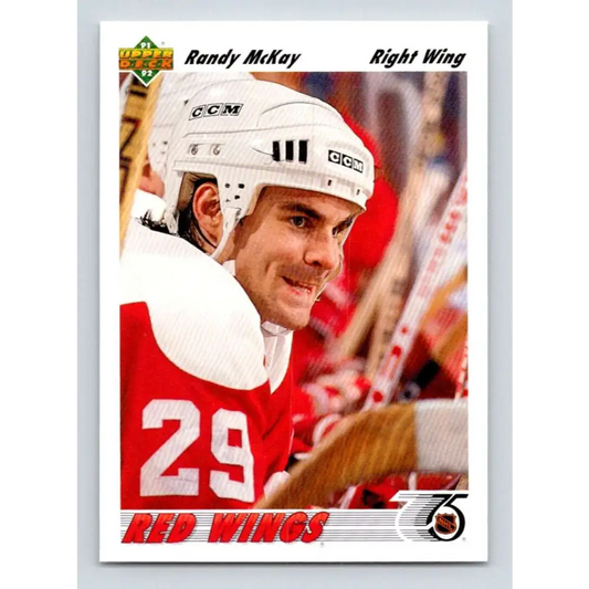 1991-92 Upper Deck #313 Randy McKay NM-MT New Jersey Devils Hockey Card Image 1