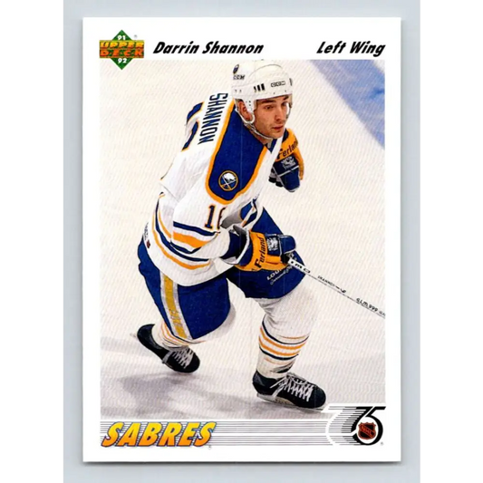 1991-92 Upper Deck #322 Darrin Shannon NM-MT Hockey Card Image 1