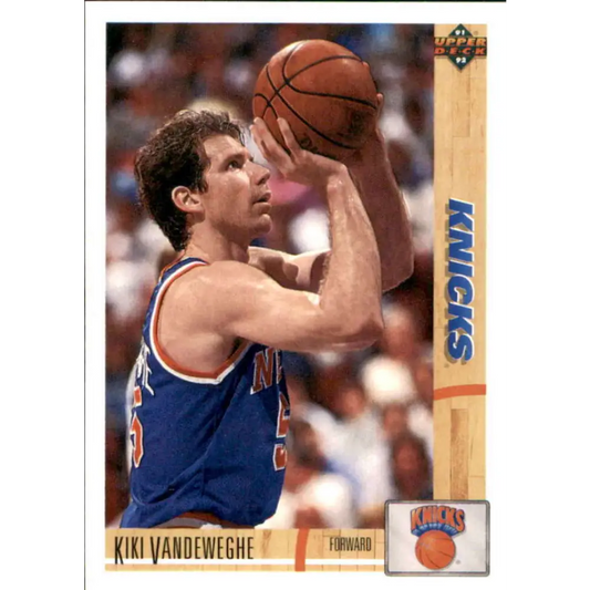 1991-92 Upper Deck #323 Kiki Vandeweghe NM-MT New York Knicks Basketball Card Image 1
