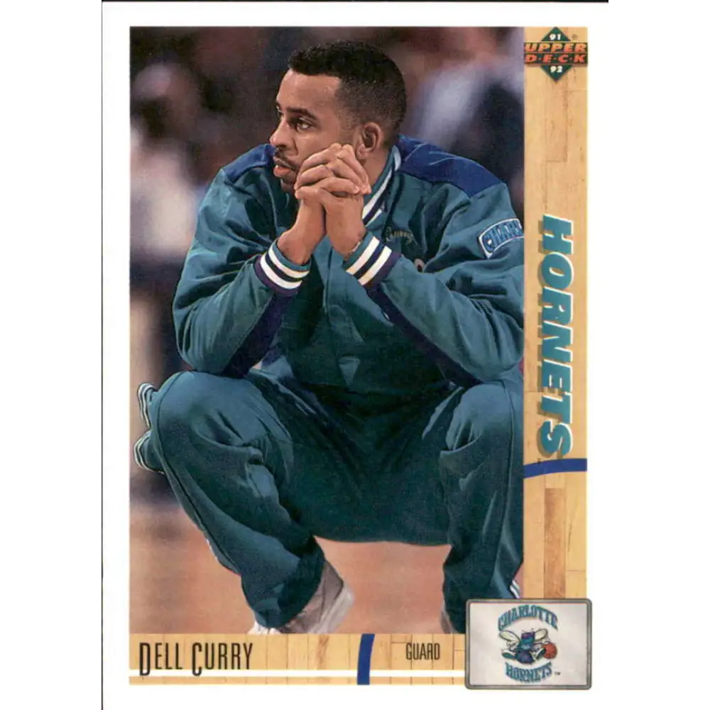1991-92 Upper Deck #327 Dell Curry NM-MT Charlotte Hornets Basketball Card Image 1