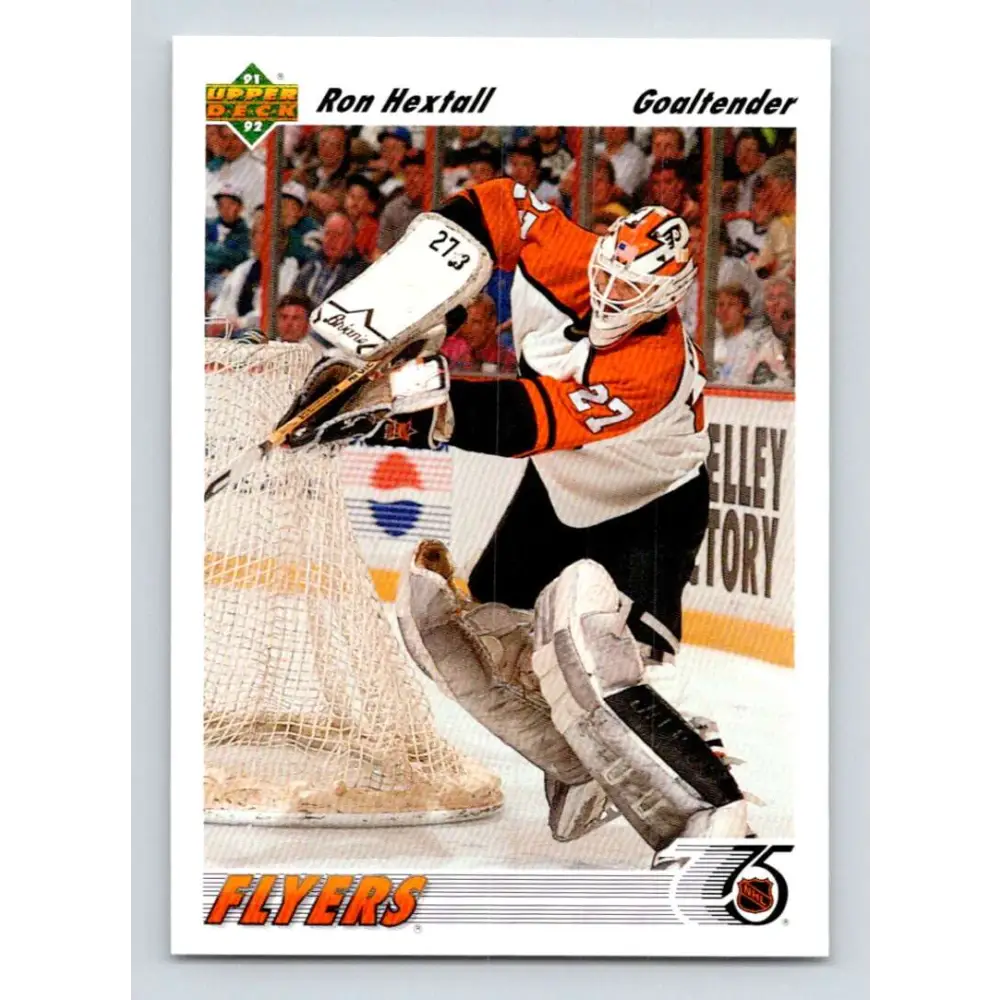 1991-92 Upper Deck #327 Ron Hextall NM-MT Philadelphia Flyers Hockey Card Image 1