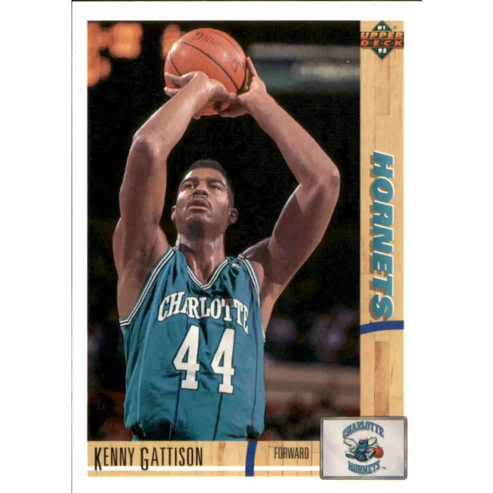 1991-92 Upper Deck #329 Kenny Gattison NM-MT Charlotte Hornets Basketball Card Image 1