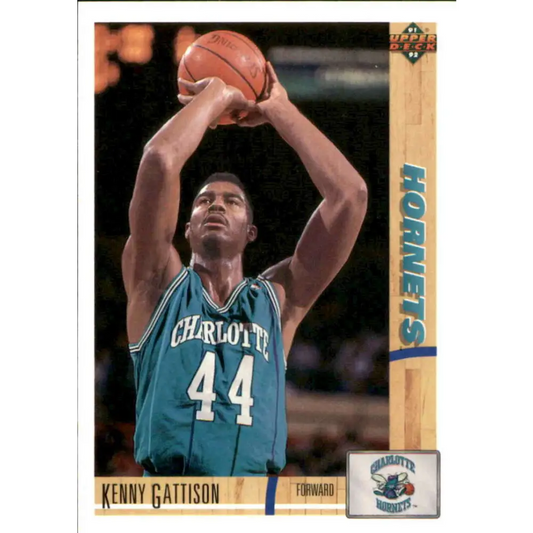 1991-92 Upper Deck #329 Kenny Gattison NM-MT Charlotte Hornets Basketball Card Image 1