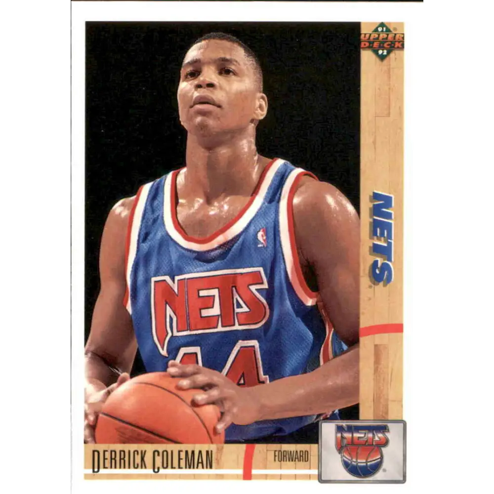 1991-92 Upper Deck #332 Derrick Coleman NM-MT New Jersey Nets Basketball Card Image 1