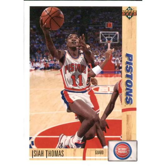 1991-92 Upper Deck #333 Isiah Thomas NM-MT Detroit Pistons Basketball Card Image 1
