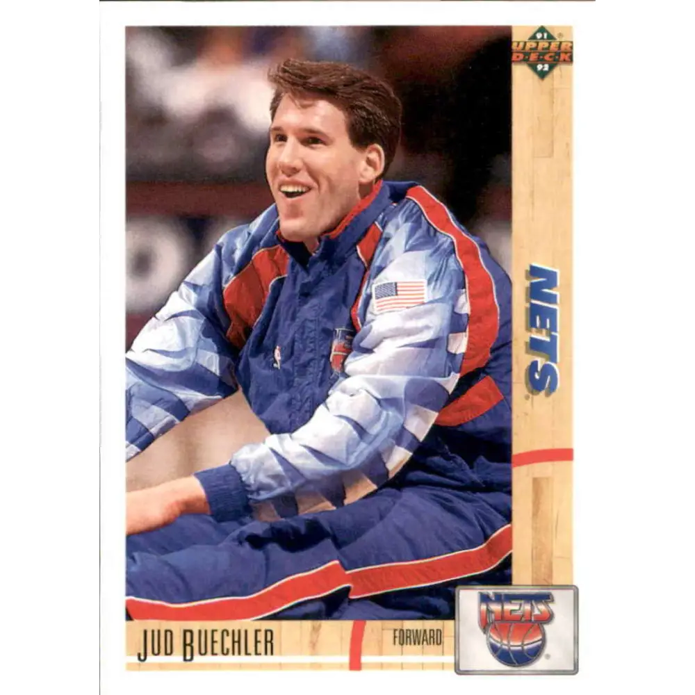 1991-92 Upper Deck #334 Jud Buechler NM-MT San Antonio Spurs Basketball Card Image 1