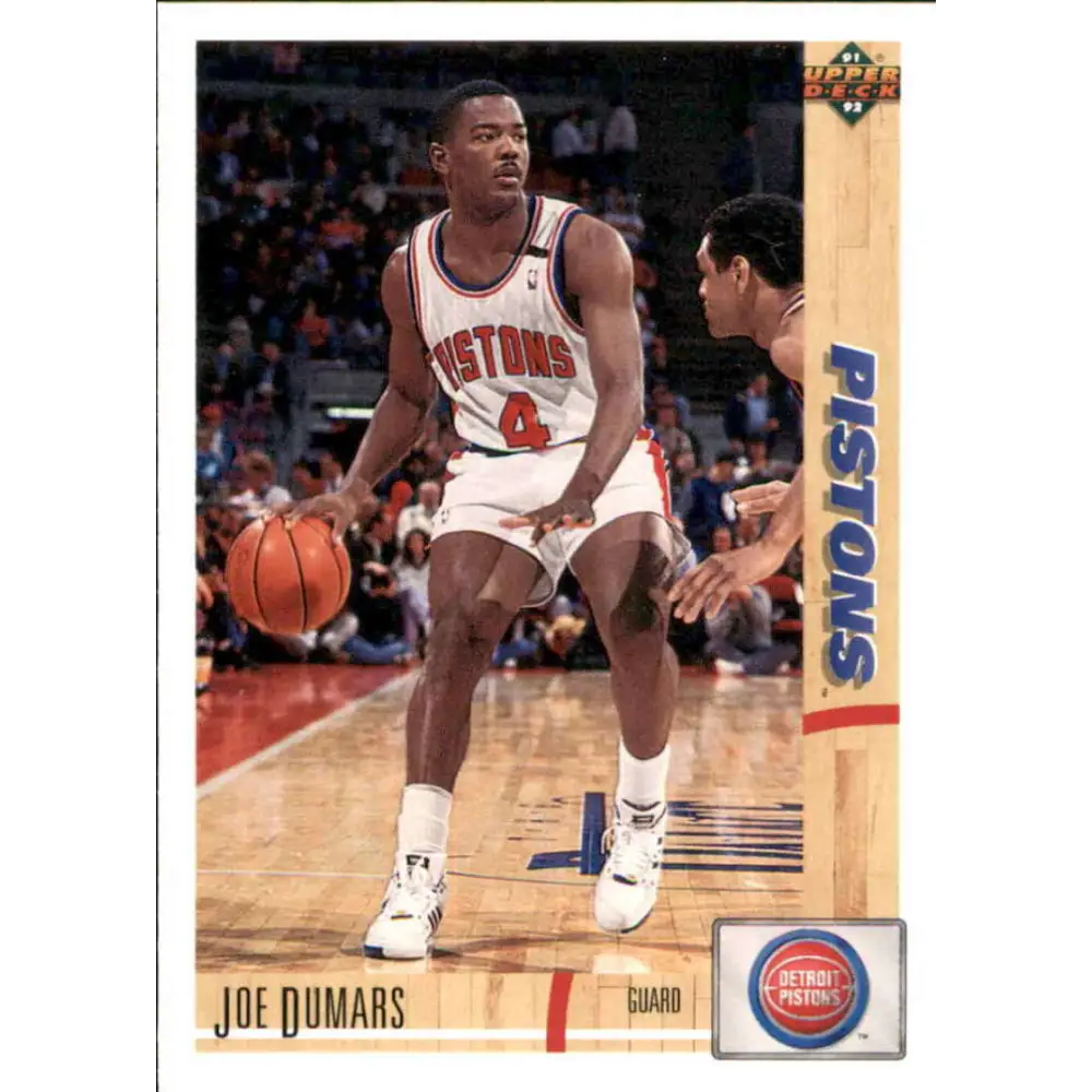 1991-92 Upper Deck #335 Joe Dumars NM-MT Detroit Pistons Basketball Card Image 1