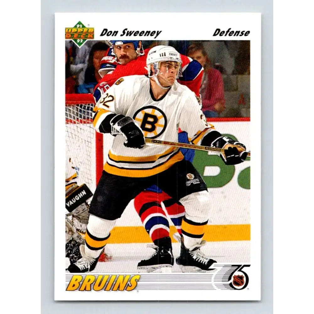 1991-92 Upper Deck #338 Don Sweeney NM-MT Boston Bruins Hockey Card Image 1