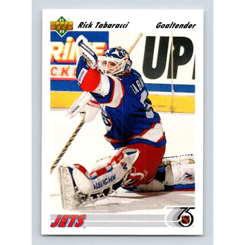 1991-92 Upper Deck #339 Rick Tabaracci NM-MT Winnipeg Jets Hockey Card Image 1