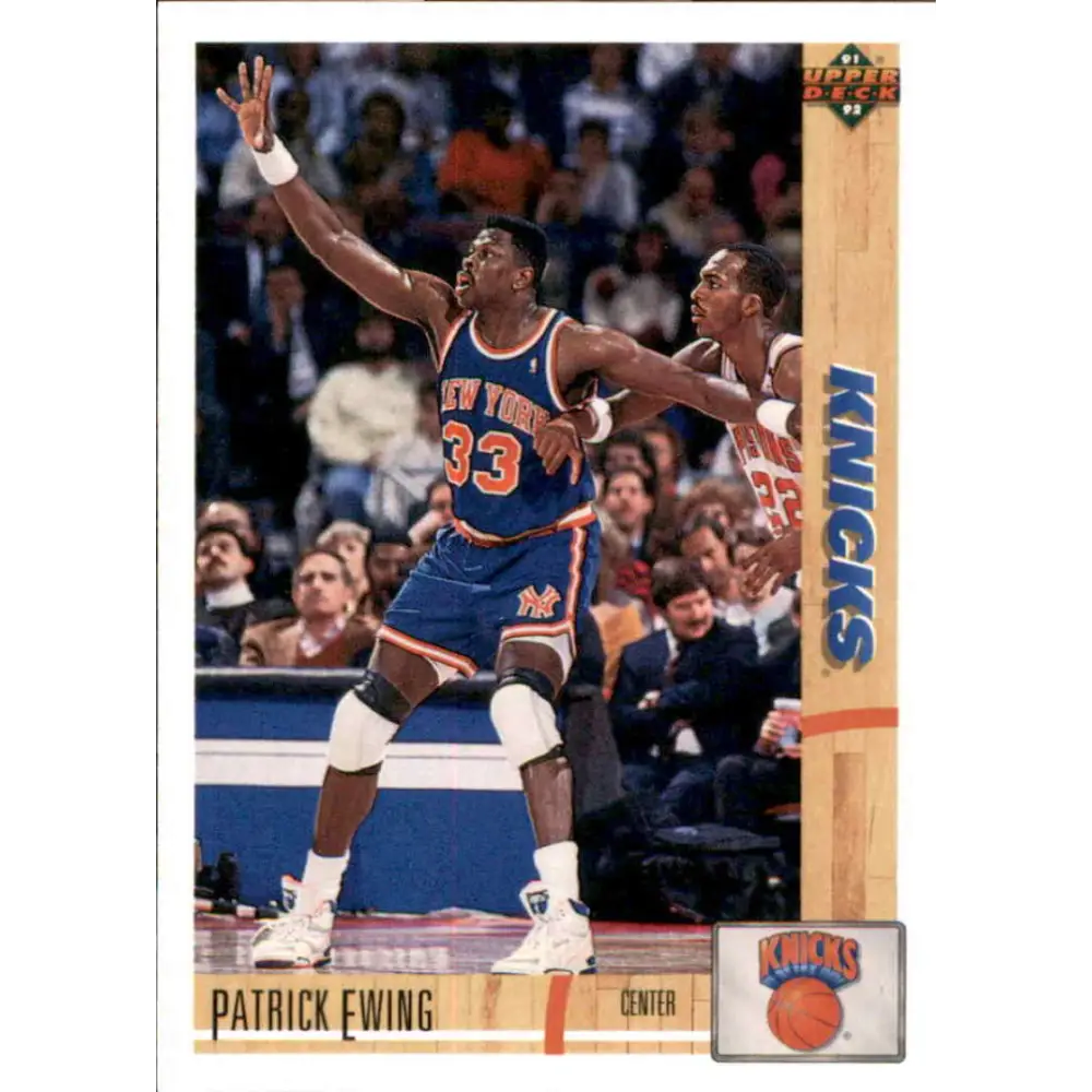 1991-92 Upper Deck #343 Patrick Ewing NM-MT New York Knicks Basketball Card Image 1