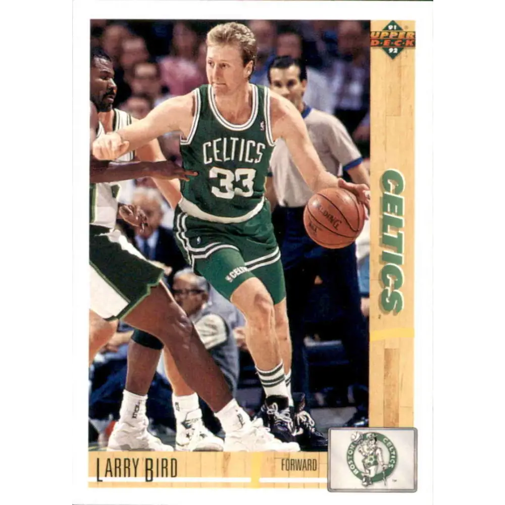 1991-92 Upper Deck #344 Larry Bird NM-MT Boston Celtics Basketball Card Image 1