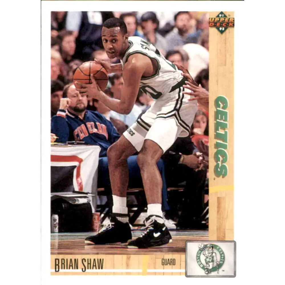 1991-92 Upper Deck #346 Brian Shaw NM-MT Boston Celtics Basketball Card Image 1