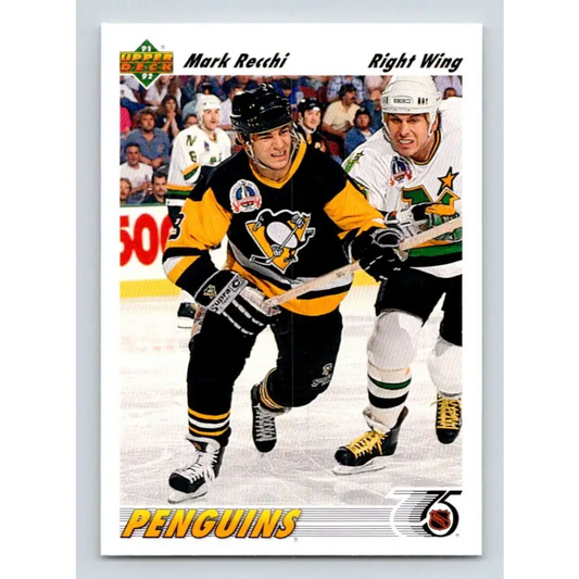 1991-92 Upper Deck #346 Mark Recchi NM-MT Hockey Card Image 1