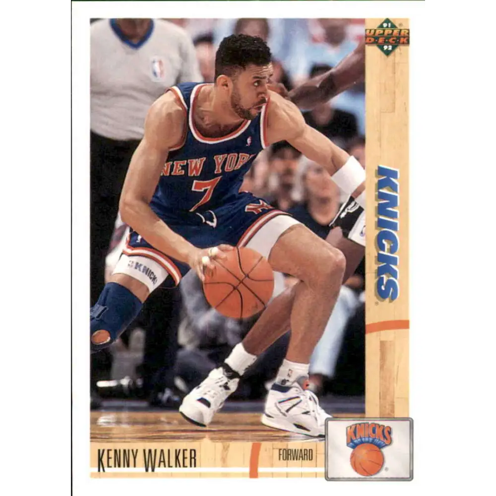 1991-92 Upper Deck #347 Kenny Walker NM-MT New York Knicks Basketball Card Image 1