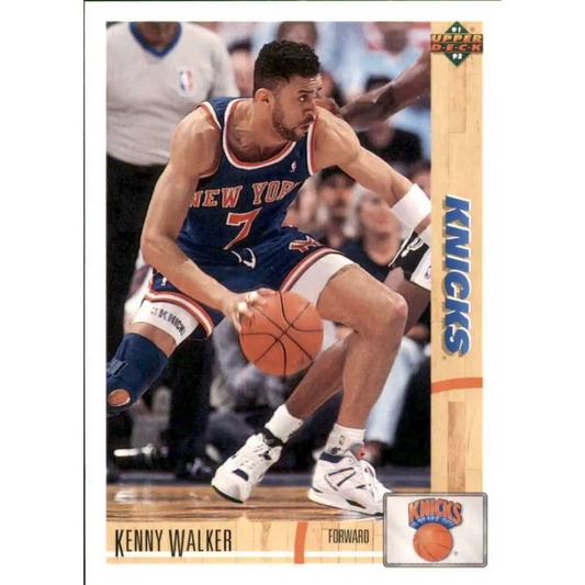 1991-92 Upper Deck #347 Kenny Walker NM-MT New York Knicks Basketball Card Image 1