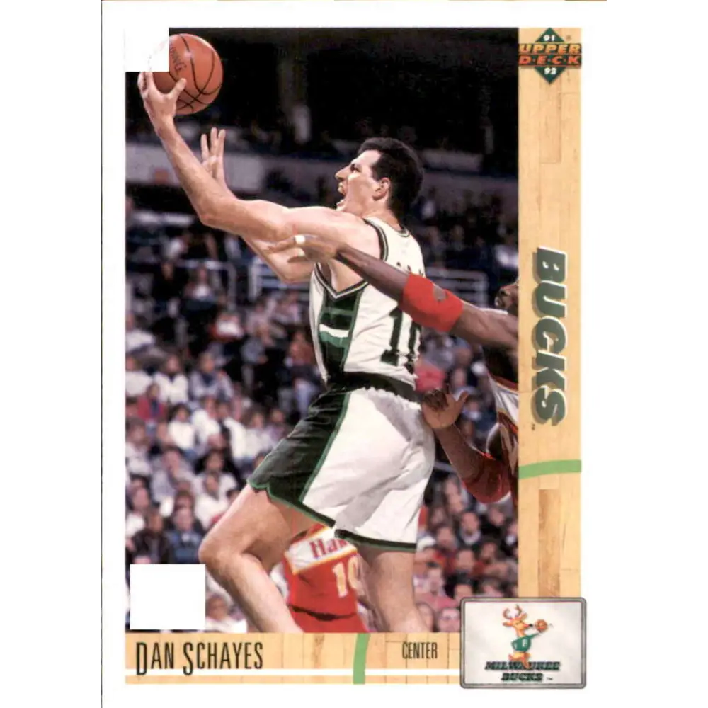 1991-92 Upper Deck #348 Danny Schayes NM-MT Milwaukee Bucks Basketball Card Image 1