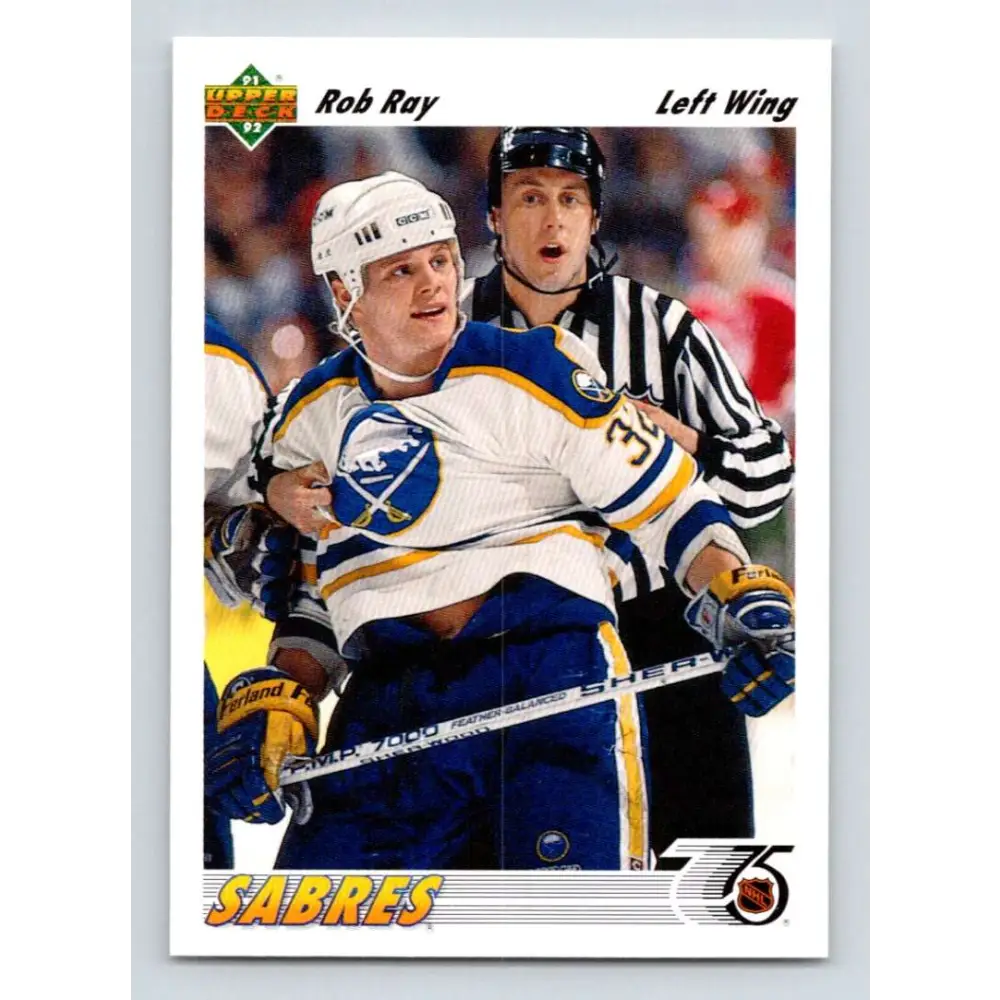 1991-92 Upper Deck #349 Robert Ray NM-MT Buffalo Sabres Hockey Card Image 1