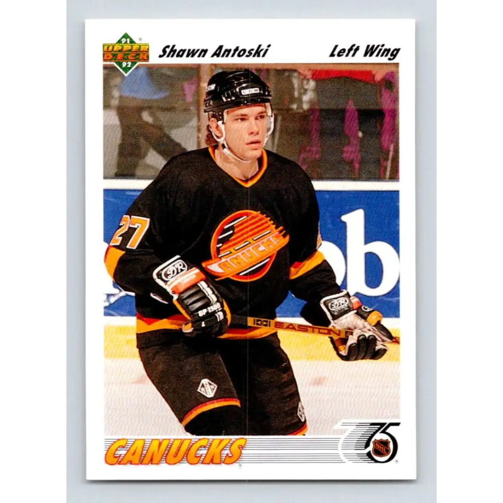 1991-92 Upper Deck #351 Shawn Antoski NM-MT Vancouver Canucks Hockey Card Image 1