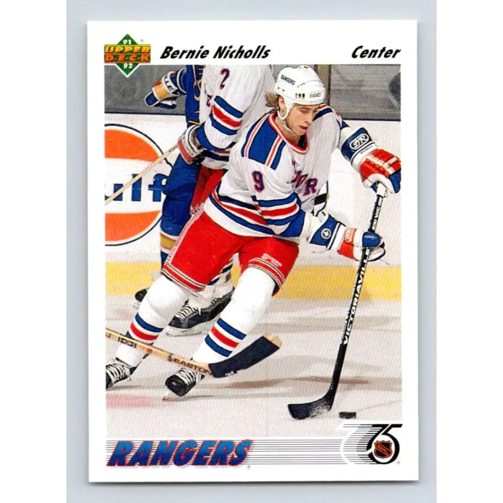 1991-92 Upper Deck #356 Bernie Nicholls NM-MT Hockey Card Image 1