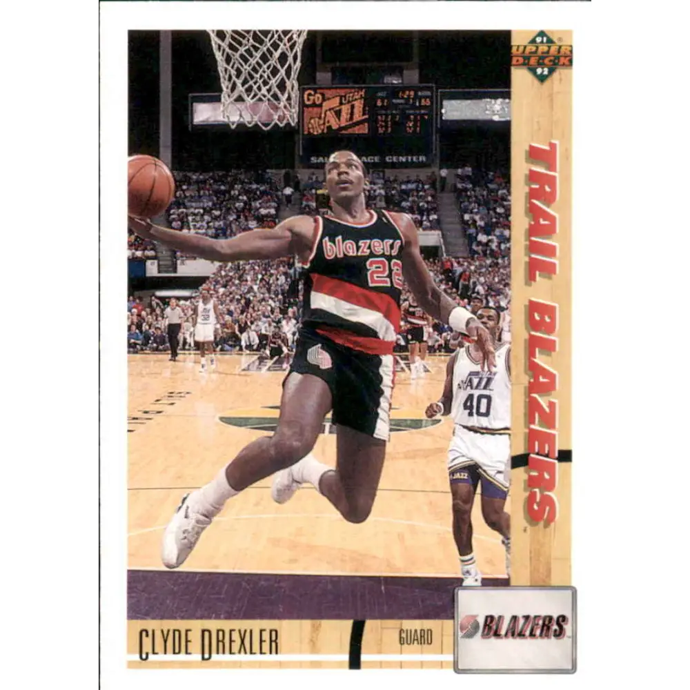 1991-92 Upper Deck #357 Clyde Drexler NM-MT Portland Trail Blazers Basketball Card Image 1